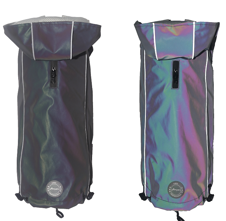 Outdoor allover reflective waterproof dog raincoat