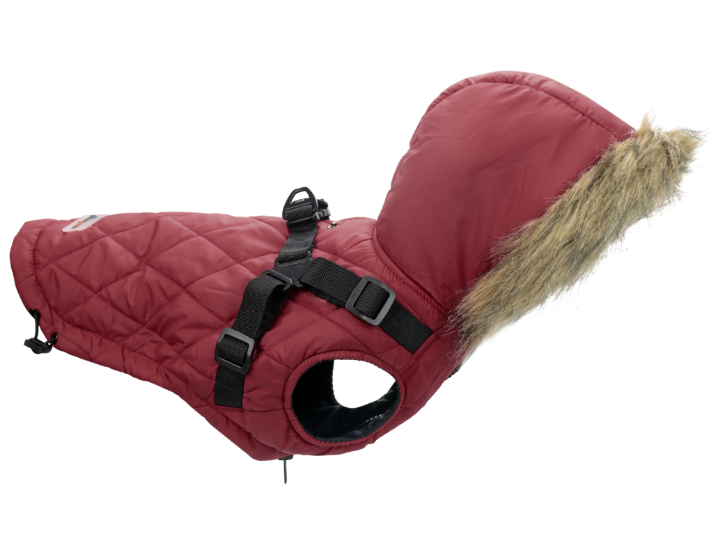 Outdoor dog coat dog jacket for winter 2 in 1 outfit cold weather coat