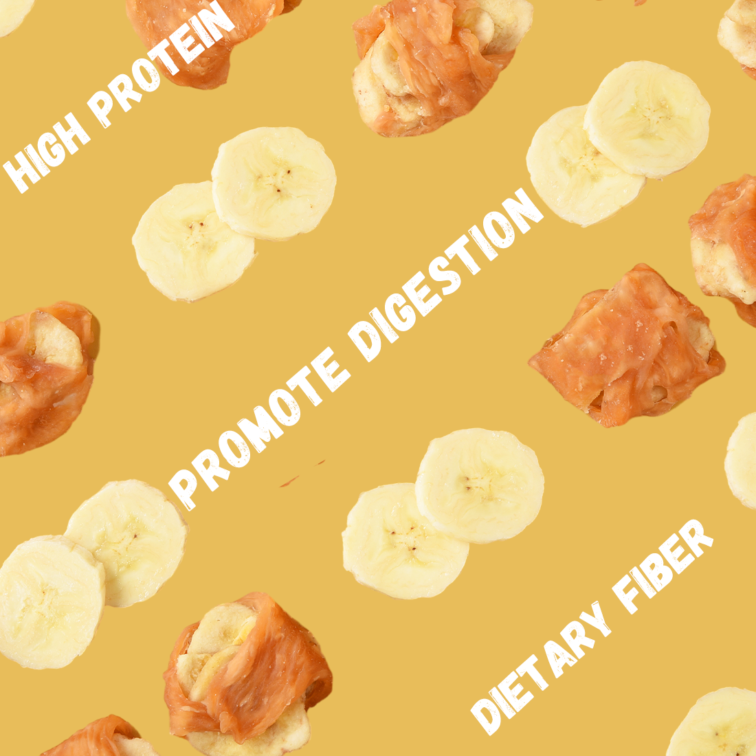 ASMPET Chicken Jerky and Banana Dog Treats, Rawhide Free Snacks, Grain Free Treats for Small Medium Large Dogs, 11oz