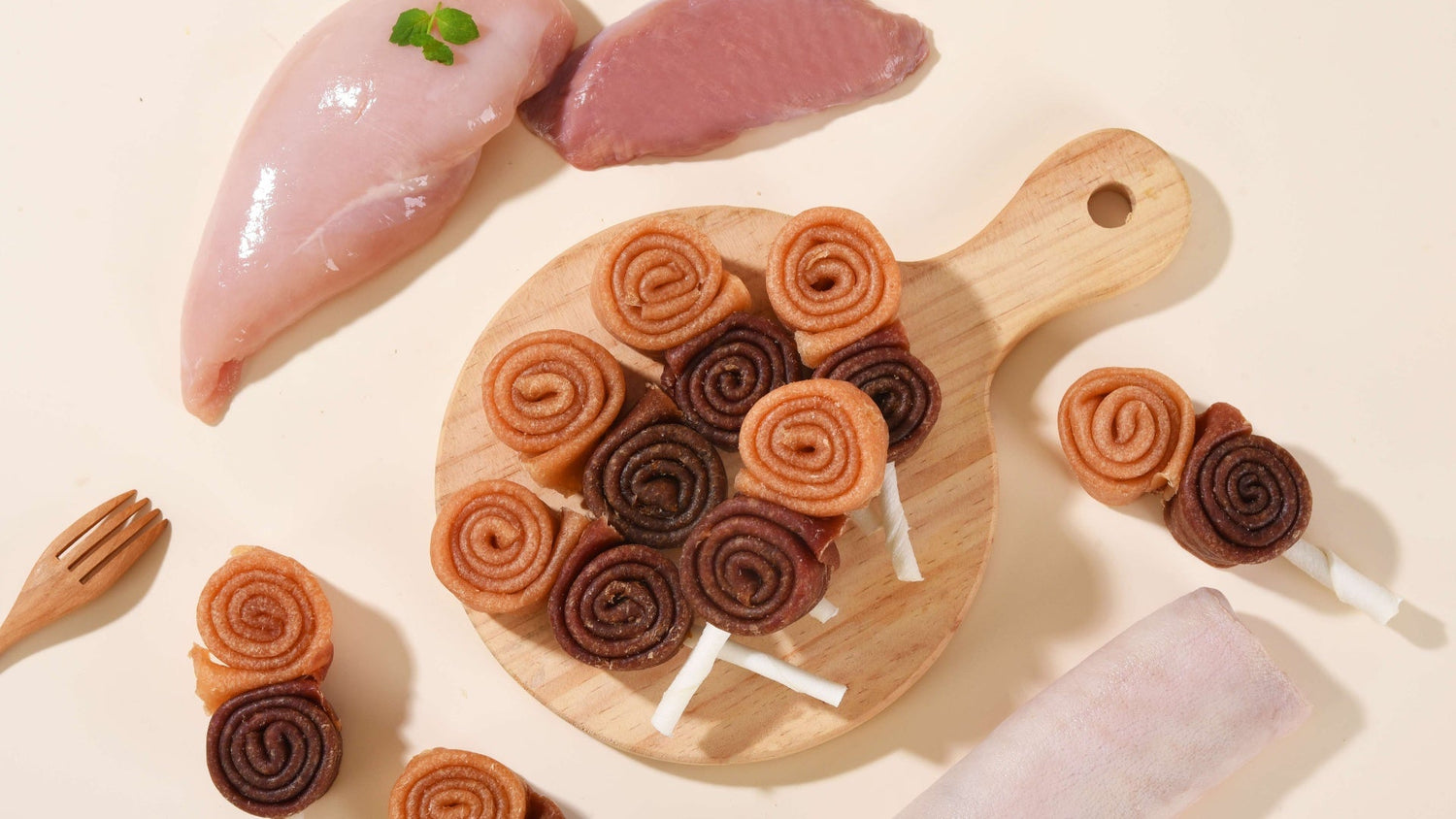 Treat Your Pup to Something Special: ASMPET Triple Flavor Lollipop Dog Chews!
