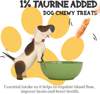 ASMPET Dog Treats - Sweet Potato Wrapped Chicken Fries, Grain-Free, for Small, Medium & Large Dogs, 10.6 oz