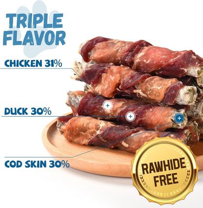 Pawmate Dog Treats, Healthy Low Fat Jerky Chews for Small Medium Large Dogs 9-10 Counts
