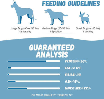 Pawmate Dog Treats, Healthy Low Fat Jerky Chews for Small Medium Large Dogs 9-10 Counts