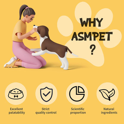 ASMPET Dog Treats - Chicken Wrapped Cod Fish & Chia Seed, Omega-3, Grain-Free, for Medium & Large Dogs