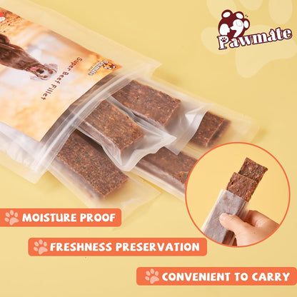 Pawmate Beef Sweet Potato Jerky - Healthy Dog Training Treats (10.58 oz)