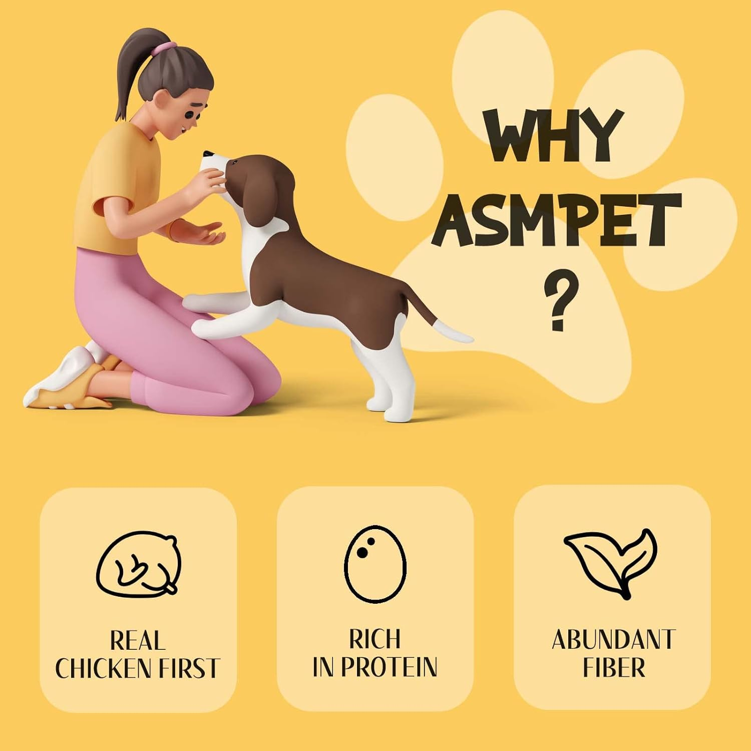 ASMPET Dog Treats - Chicken Jerky Wrapped Pumpkin Biscuits, High Protein, Soft Chewy, for Small & Large Dogs