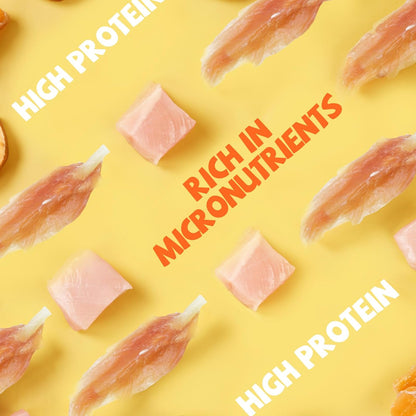 Pawmate Chicken Wrapped Cod Sticks - High Protein Dog Treats (9-10 Count)