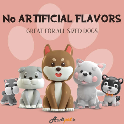 ASMPET Dog Treats - Chicken Wrapped Sweet Potato Sticks, Long Lasting, Rawhide-Free for Medium & Large Dogs