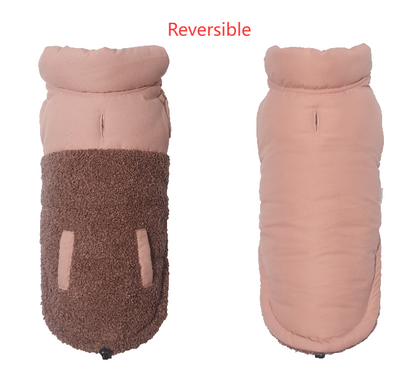Outdoor dog winter wam coat dog reversible jacket
