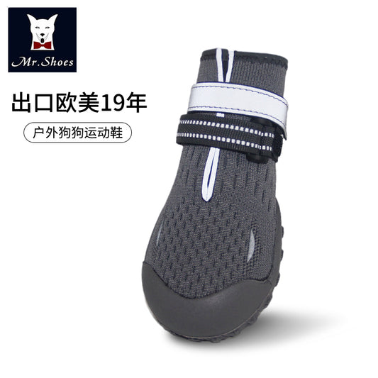 All-season boots for winter,snow&hot pavement.breathable dog shoes