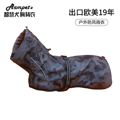 Dog coat waterproof dog raincoat,camouflage dog jacket
