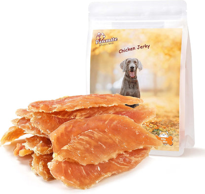 Pawmate Chicken Jerky Tenders, Healthy Natural Dog Treats for Small Medium Large Dogs 12 Counts