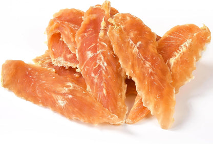 ASMPET Chicken Jerky Dog Treats - Real Chicken, Low Fat, High Protein, for Small & Medium Dogs, 1% Taurine