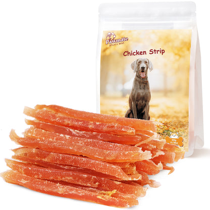 Pawmate Chicken Jerky Dog Treats, High Quality Premium Jerky Snacks for Small Medium Large Dog, 11 oz