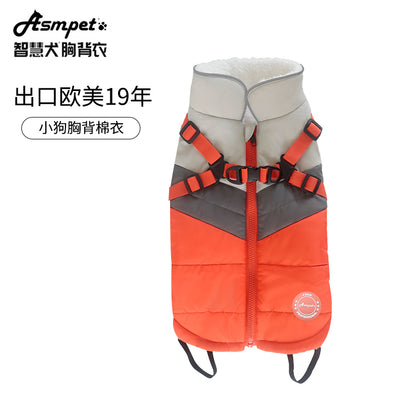 Dog winter coat 2 in 1 dog warm jacket