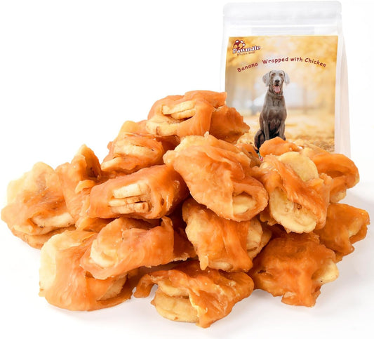 Pawmate Chicken Wrapped Banana Slices - Small Dog Training Treats