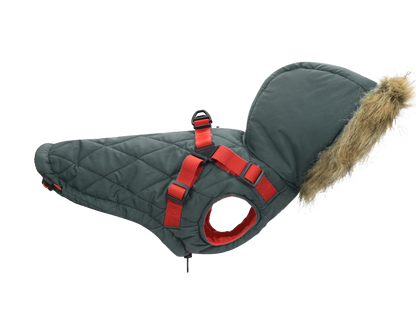 Outdoor dog coat dog jacket for winter 2 in 1 outfit cold weather coat