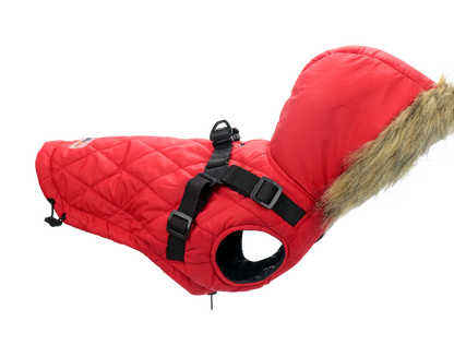 Outdoor dog coat dog jacket for winter 2 in 1 outfit cold weather coat