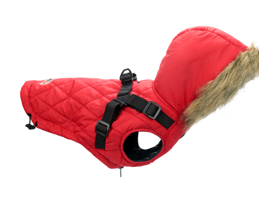 Outdoor dog coat dog jacket for winter 2 in 1 outfit cold weather coat