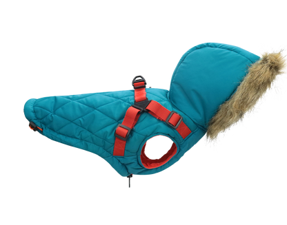 Outdoor dog coat dog jacket for winter 2 in 1 outfit cold weather coat