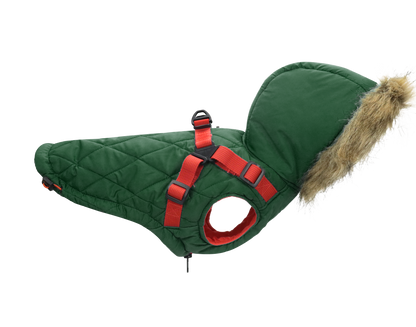 Outdoor dog coat dog jacket for winter 2 in 1 outfit cold weather coat