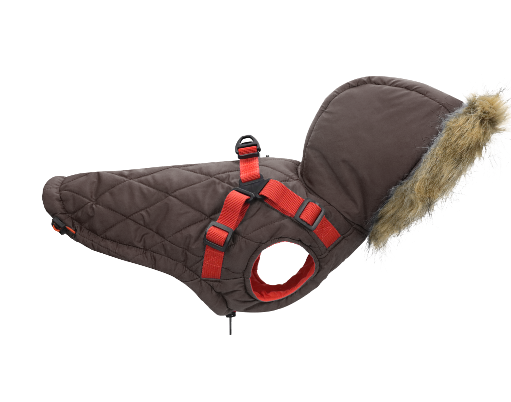 Outdoor dog coat dog jacket for winter 2 in 1 outfit cold weather coat
