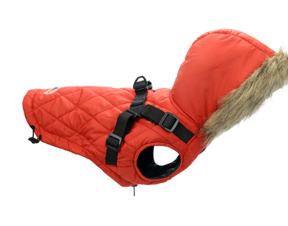 Outdoor dog coat dog jacket for winter 2 in 1 outfit cold weather coat