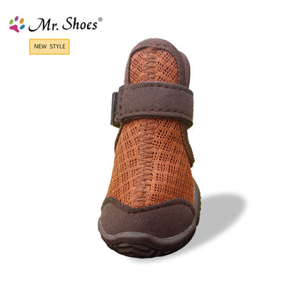 Mesh breathable dog boots,paw protector for hot pavement