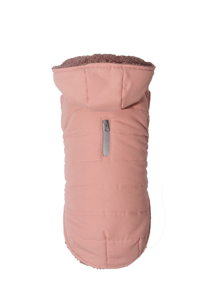 Outdoor dog winter warm jacket with hoodie dog coat