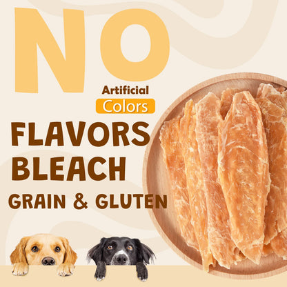 ASMPET Chicken Jerky Dog Treats, Natural High Protein Chicken Tender Snacks for All Dogs, 10.6oz