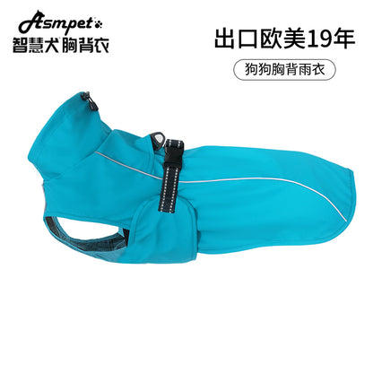 Dog waterproof raincoat 2 in 1 dog coat