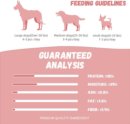 Pawmate Duck Double Purple Sweet Potato Wraps Dog Treats, Healthy Low Fat Dog Jerky Treats Chewy for Small Medium Large Dogs 12-15 Counts