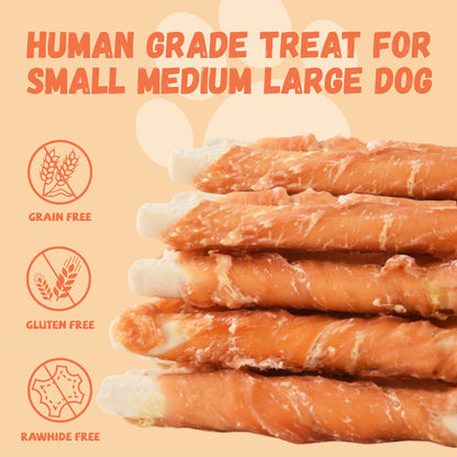 Pawmate Chicken Jerky Biscuits Dog Treats, Tasty Crunchy Chews for All Dogs, 11oz