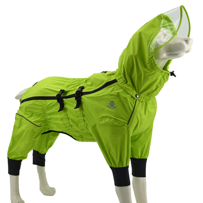 REMOVABLE HOODIE WATER PROOF RAIN JACKET WITH 4 LEGS