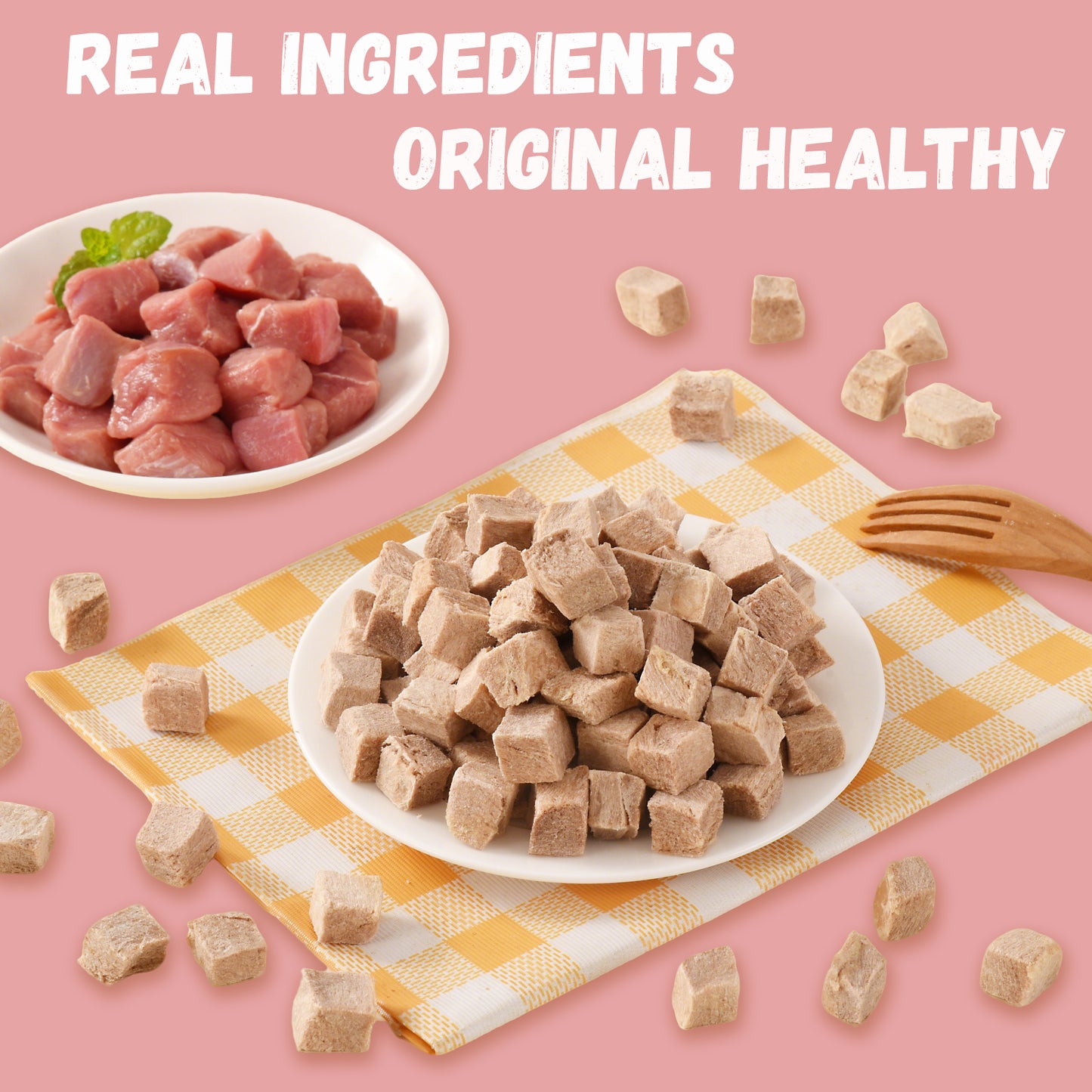 Pawmate Freeze-Dried Duck Treats for Dogs & Cats, Single Ingredient, Grain-Free, High Protein Natural Snack for Pets, 10.23oz