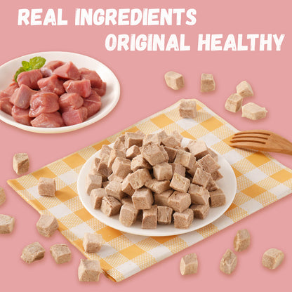 Pawmate Freeze-Dried Duck Treats for Dogs & Cats, Single Ingredient, Grain-Free, High Protein Natural Snack for Pets, 10.23oz