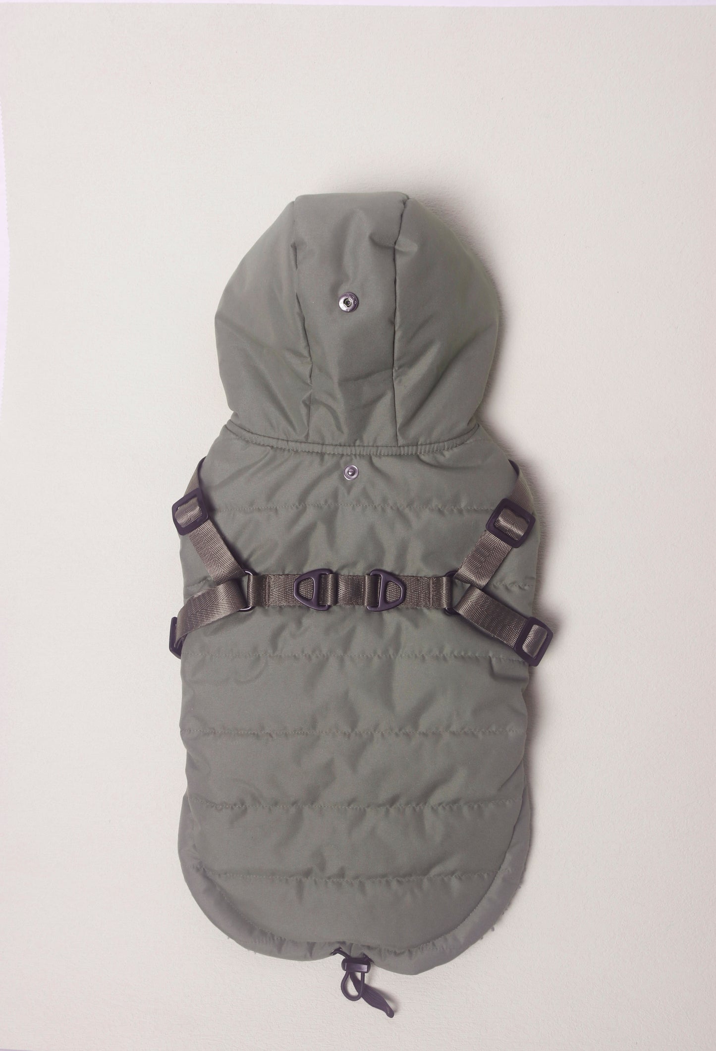Outdoor winter wam coat dog functional 2-in-1 harness jacket with hoodie dog hoodie jacket
