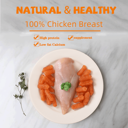 ASMPET Chicken Sausage Dog Treats, Natural Chicken Jerky Training Treats for Dogs with Taurine, Low Fat Soft Chewy Snacks, 11oz