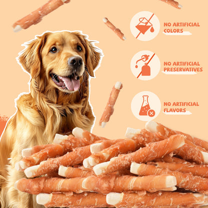 Pawmate Chicken Jerky Biscuits Dog Treats, Tasty Crunchy Chews for All Dogs, 11oz