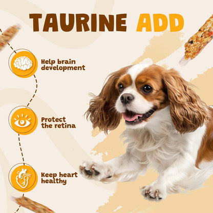 ASMPET Rawhide Dog Chew, Natural Chicken Wrap Pumpkin & Oat Treat for Dogs, 11oz.