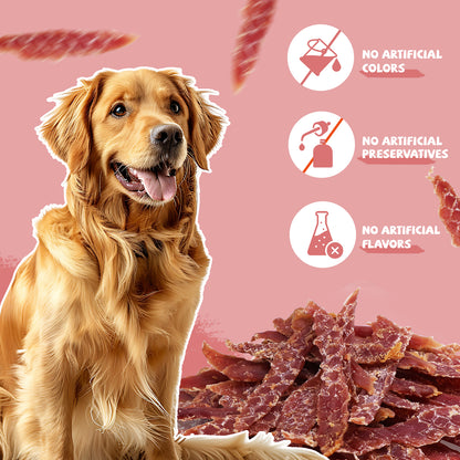 Pawmate Duck Jerky Dog Treats, High Protein Pure Chicken Snacks for Small Medium Large Dog, 11 oz