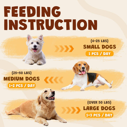 ASMPET Chicken Wrapped Beef Cartilage with Duck Dog Treats, High Calcium Chewy Dog Soft Bone for Small, Medium, Large Dogs (10.6oz, No Rawhide)