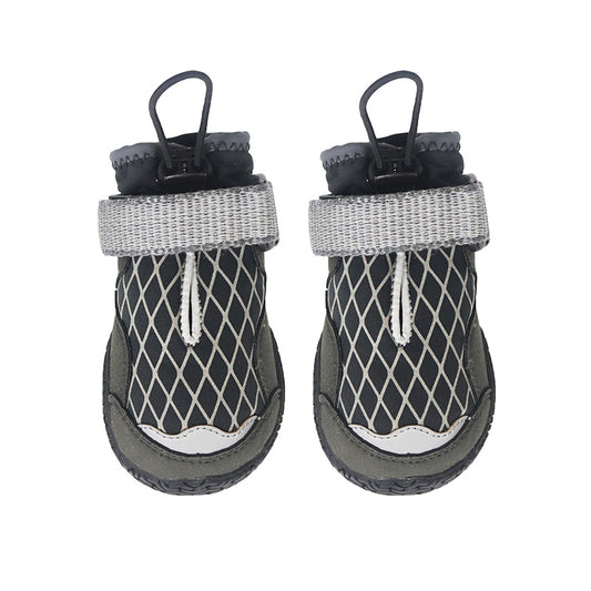 Waterproof dog shoes reflective hiking winter boots