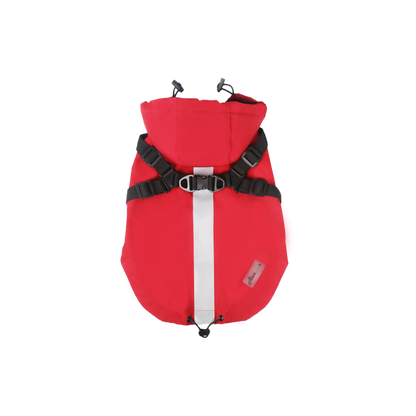 Dog coat 2 in 1 dog harness jacket,waterproof raincoat