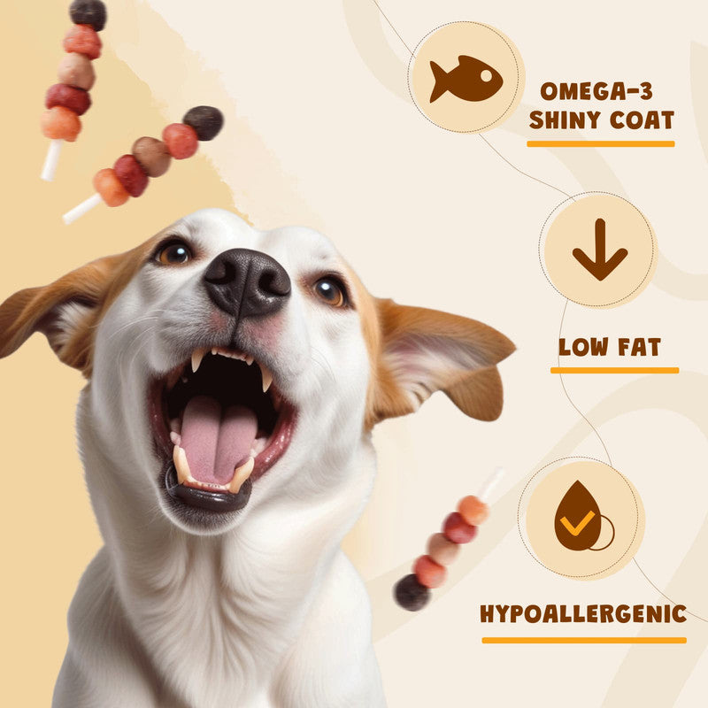 ASMPET Multi-Flavor Dog Treats, Made with Chicken Duck Salmon Rabbit and Beef Healthy Snacks for Small Medium Large Dogs, 10.6oz