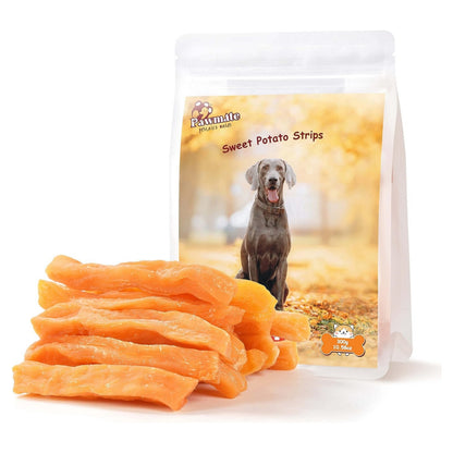Sweet Potato Dog Treats, Healthy Low Fat Dog Chews Rawhide Free Grain Free Training Treats for Small Medium Large Dogs 27-31 Counts