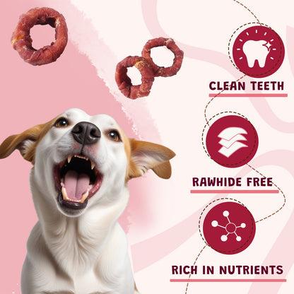 ASMPET Sweet Potato Dog Treat,  Duck Wrapped Snack Chews for Small Medium Large Dogs, 10.6oz