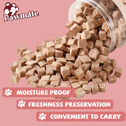 Pawmate Freeze-Dried Duck Treats for Dogs & Cats, Single Ingredient, Grain-Free, High Protein Natural Snack for Pets, 10.23oz