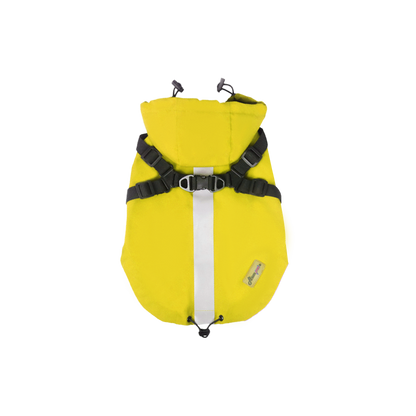 Dog coat 2 in 1 dog harness jacket,waterproof raincoat