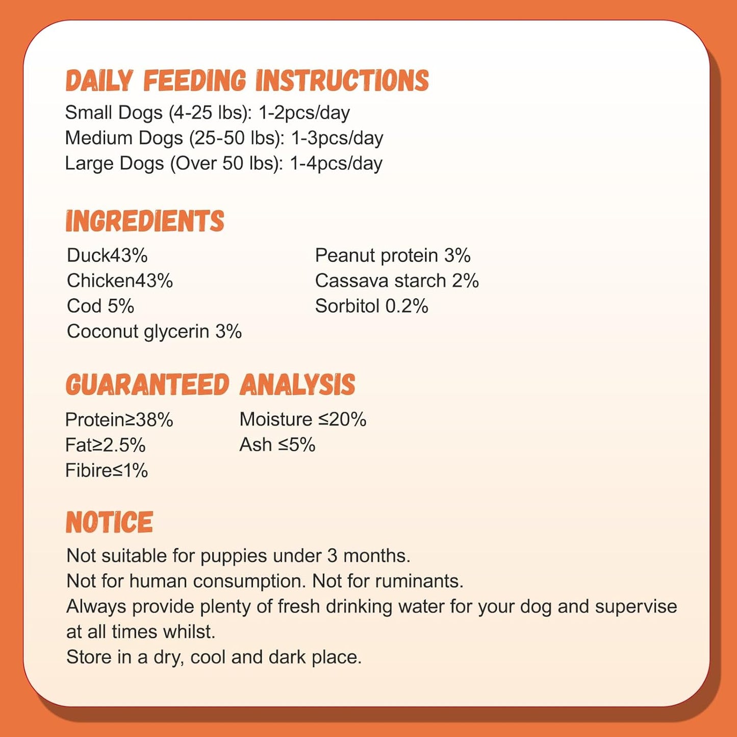 Dog Jerky Treats, Triple Flavor Jerky Twist Sticks 5 inch, Chicken Duck Wrapped Cod Sticks Rawhide Free Grain Free Dog Training Snacks Chewy Sticks Treats for Medium Large Dog 10.58oz